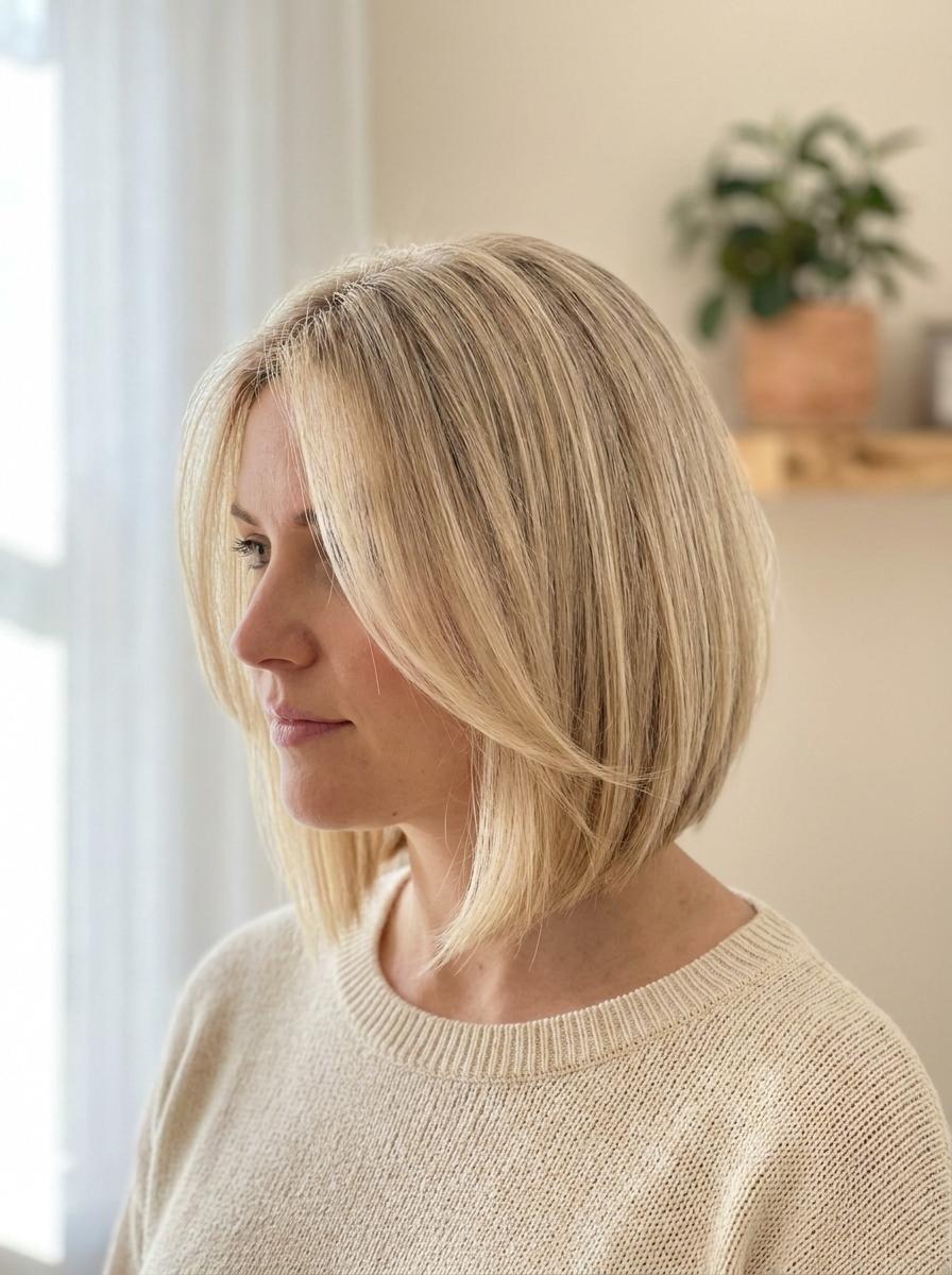 A-Line Bob für optische Fülle - Bob Frisur für feines Haar